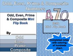 even odd prime composite mini flip book