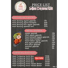 Maybe you would like to learn more about one of these? Desain Daftar Menu Makanan Minuman Digital Price List Shopee Indonesia