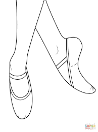 Coloriage Chaussons De Danse Coloriages A Imprimer Gratuits
