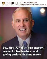 I like to invest in people, and it takes great professors and great leaders  to really differentiate a program."⁠ ⁠ Back in February, electrical  engineering alum and clean energy leader Lewis (Lew)