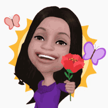 Tom Giving Flower To Someity Animation GIF