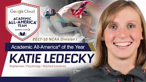6 ft 0 in (183 cm) weight: Katie Ledecky Of Stanford Named 2017 18 Ncaa Division I Google Cloud Academic All America Team Member Of The Year Cosida Conference