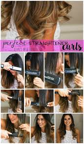 Repeat the action all over your head, twisting each section in different directions. How To Easy Straightener Curls A Double Dose Curls With Straightener Curls For Long Hair Curl Hair With Straightener
