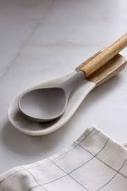 Buy Green Marble And Wood Spoon Rest From Next Luxembourg
