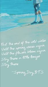 Bts Quote Wallpaper Spring Day Bts Wallpaper Bts Lyric Bts Wallpaper Lyrics