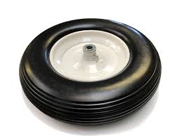 Place your wheelbarrow on a flat surface with the tire facing up. Flat Free Wheelbarrow Wheel
