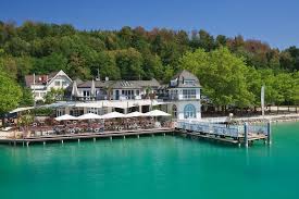Austria with high mountains and beautiful lakes is a paradise. Lake Worthersee Klagenfurt Military In Germany