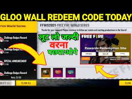 Free fire world series (or ffws in short) is a global tournament are held annually by garena. Ffws Redeem Code Free Gloo Wall Redeem Code Today Free Fire Ffws Today Redeem Code Free Fire Youtube