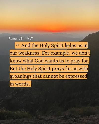Comment PRAY to save Romans 8:26 in the Bible App today.