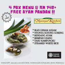 My grandma is nyonya, i learnt the nyonya style of cooking from my mom since i was 6 years old. Nyonya Kitchen Restaurant Home Klang Menu Prices Restaurant Reviews Facebook