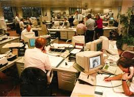 Ribbon windows and corner windows are a hallmark of the style; How Office Design Has Changed Over The Years Loc8 Commercial Blog