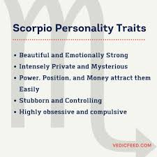 Scorpio Characteristics Traits Of Vrishchika Rashi In 2020 Scorpio Characteristics Scorpio Personality Scorpio Personality Traits
