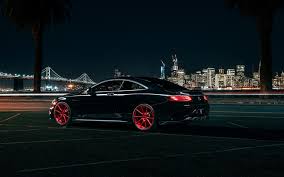 Download Wallpapers Mercedes Benz S Class Coupe 4k 2017 Cars Night Black S Class German Cars Mercedes Besthqwallpapers Com Mercedes Benz S Mercedes Benz Mercedes