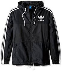 Black And White Adidas Hoodie Adidas Originals Men S Outerwear California Windbreaker Adidas Windbreaker Adidas Originals Mens Adidas Originals