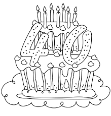 Coloring sheet with bambi and cake. Happy Birthday Coloring Pages Free Printable Coloring Pages For Kids