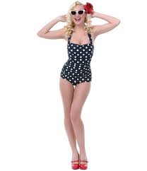 I trend della moda mare 2019. 2018 Vintage 1950 S Stile Pin Up Dots Costume Da Bagno Di Un Pezzo Del Costume Da Bagno Push Up Costumi Da Bagno Biquinis Donne Piu Il Formato S Xxl Biquini Woman Biquini Plusbiquini