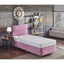 Siz de zevkinize göre aradığınız baza için, sitemizi ziyaret edin! Niron Pinky 120x200 Cm Tek Kisilik Baza Baslik Yatak Seti Pembe Tekzen