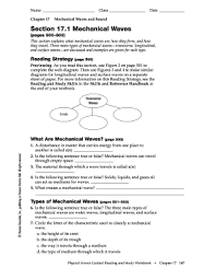 If a wave is traveling at 60 cm/second and has a wavelength of 15 cm, what is the frequency? Fillable Online Swain K12 Nc Chapter 17 Mechanical Waves And Sound Section 171 Mechanical Swain K12 Nc Fax Email Print Pdffiller
