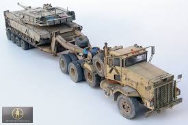 The box is straight and square with perfect color and gloss, no fading and no price tags. Desert Storm Tank Transporter M911 C Het M747 Trailer Minimanfactory Resin And Old Dragon M1a1 Abrams Model Tanks Military Modelling Military Vehicles