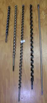 We usually drill a small hole and then follow it up with one or two larger bits, the largest one creating the final, required hole size. Wood Auger Bits Log Home Store Building Supplies And Tools