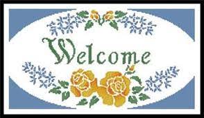 There are 127 items in this collection. Welcome Sign Cross Stitch Pattern