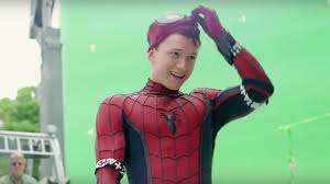 The third solo outing for tom holland's peter parker was due to shoot over the summer but was one of the countless movies that was temporarily put on hold due to. Tom Holland Spider Man 3 Costume Revealed In A Gif