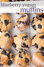 ¼ cup greek yogurt (or applesauce) 1 teaspoon vanilla extract. Blueberry Yogurt Muffins Ahead Of Thyme