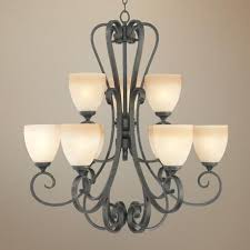 Franklin Iron Works Amber Scroll 32 Wide 9 Light Chandelier N1232 Lamps Plus Chandelier Pendant Lights Chandelier Lighting Fixtures Chandelier Lighting