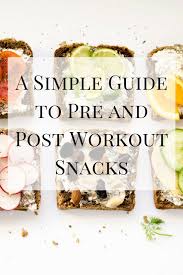 pre and post workout snacks