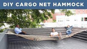 See more ideas about backyard, hammock posts, pergola. Diy Giant Hammock Made From A Cargo Net Youtube