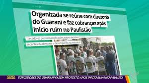 Guarani encerra preparação para enfrentar o Santos com dúvida no ataque; veja escalação
