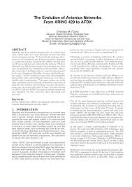 Pdf The Evolution Of Avionics Networks From Arinc 429 To Afdx