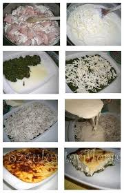 Http Www Ozguluntarifleri Com 2011 04 Ispanak Yataginda Besamel Soslu Tavuk Eti Yemek Ispanak Besamel
