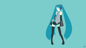 Hatsune Miku Vocaloid Minimalist Wallpaper Hatsune Miku Minimalist Wallpaper Miku