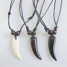Maybe you would like to learn more about one of these? Men S Tribal White Black Brown Imitation Animal Tooth Stark Wolf Tooth Boho Pendant Beads Necklace Wish