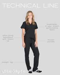 If one of your measurements is borderline between two sizes, order the smaller size for a tighter fit or the. Slim Fit Medical Scrubs Blue Sky Scrubs