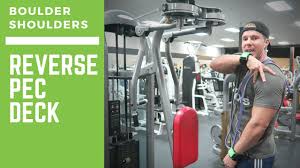 These pec deck fitness machine items are ideal for multipurpose uses and aid in performing distinct sets of exercises with optimum efficacy. Boulder Shoulders Reverse Pec Deck For Rear Delts Youtube