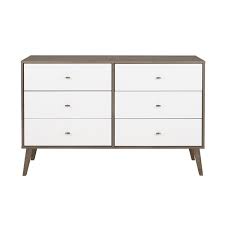 Shop for white sleek dresser online at target. Prepac Milo Drifted Grey White 6 Drawer Double Dresser Ddbr 1409 1 Rona