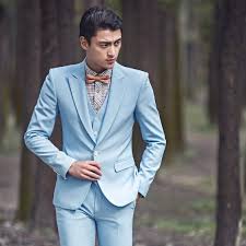 Men's designer black slim fit textured tuxedo wedding dinner party occasion suit. 3 In 1 Sky Blue Men S Groom Pre Wedding Dinner Party Formal Work Suit Set Coat Shopee Malaysia