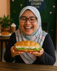 Sandwich croissant antara hot selling di Bonbon. Alhamdulillah... ramai  yang bagi positive feedback. Antara yang menjadi pilihan, Tuna Mayo  Sandwich dan Egg Mayo Sandwich. Kami juga ada Smoked Chicken Sandwich dan  Beef