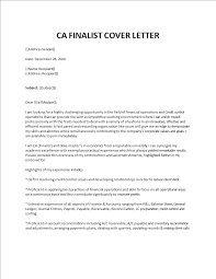 Accountant Ca Cover Letter