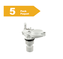 Robinet de remplissage pour réservoir de toilette plastique anti-siphon  (paquet de 5)