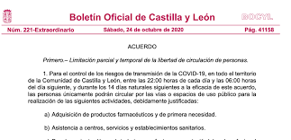 Según lo aprobado por el consejo de ministros, a partir de ahora habrá restricciones en la por lo tanto, entre las 23:00 y las 6:00 horas, ningún ciudadano podrá circular por las vías o espacios públicos, salvo determinadas excepciones. Excepciones Del Toque De Queda En Castilla Y Leon Segoviaudaz Es