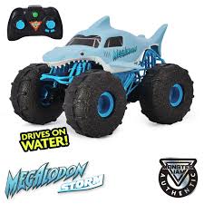 55 incredible monster truck coloring pages printable. Monster Jam 1 15 Rc Scale Megalodon Storm Big W