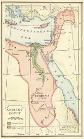 Color Map Of Ancient Egypt Egypt Map Ancient Egypt Map Ancient Egypt