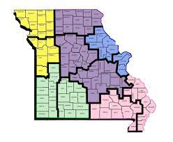 St Louis Area Zip Code Map Map Of Regional Offices | Dmh.mo.gov