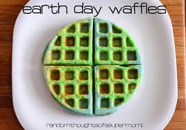 Random Thoughts Of A Supermom Earth Day Waffles Earth Day Waffles Earth Day Crafts