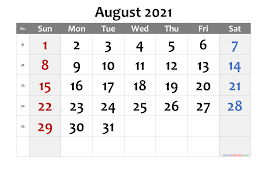 It's an ideal to use calendar both in the official and personal usage of users. Editable August 2021 Calendar Template No Cd21m20 Free Printable 2021 Monthly Calendar With Holidays