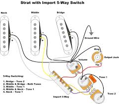 If you're repairing or modifying your instrument or simply need some replacement part numbers, these lists and diagrams note: Wiring An Import 5 Way Switch In 2021 Guitar Pickups Guitar Diy Guitar Kits