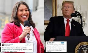 San Francisco Mayor London Breed Hits Back At Trump Calling The City Disgusting During Shutdown Daily Mail Online
